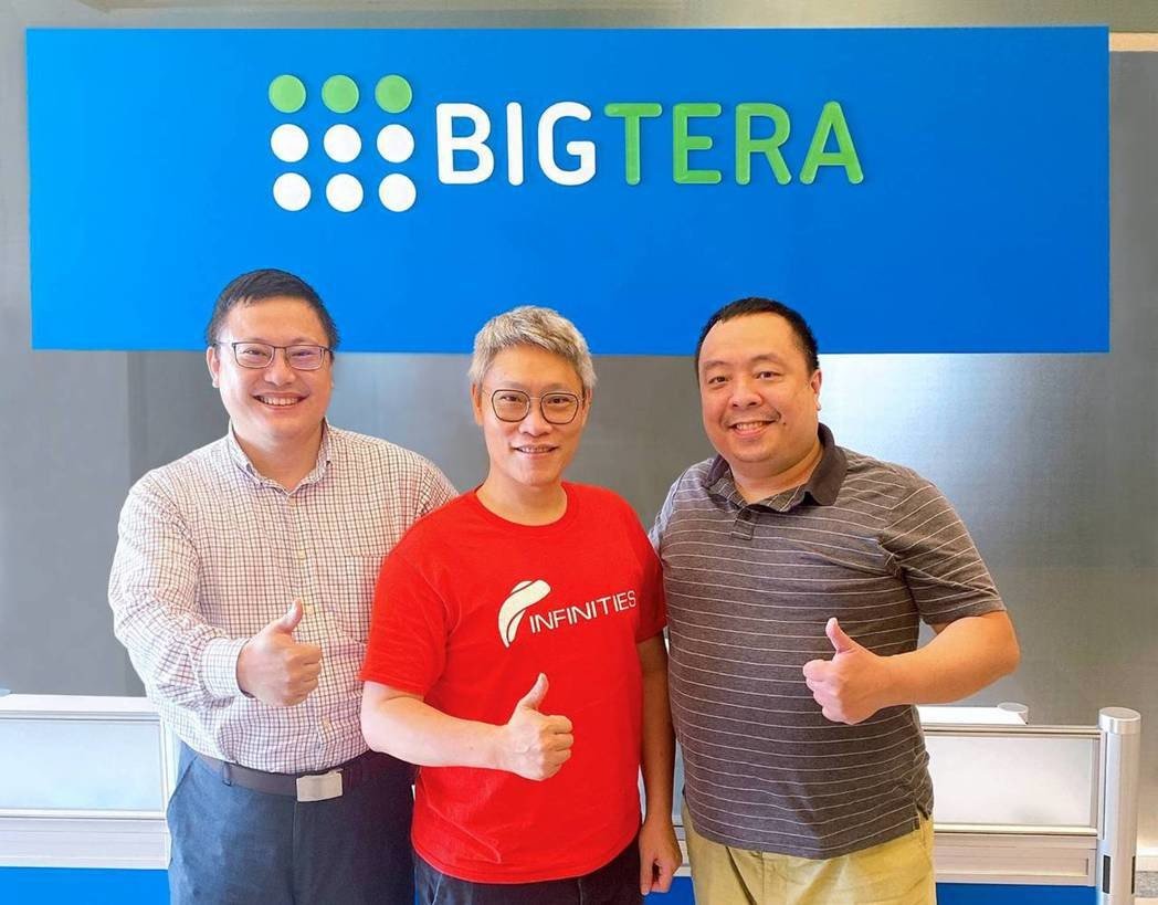 Bigtera攜手數位無限軟體，慧榮科技Bigtera解決方案架構師楊惠珉（圖左起）、數位無限軟體總經理陳文裕、慧榮科技Bigtera產品企劃部資深專案經理夏御傑，共同為企業的AI未來發展貢獻心力。