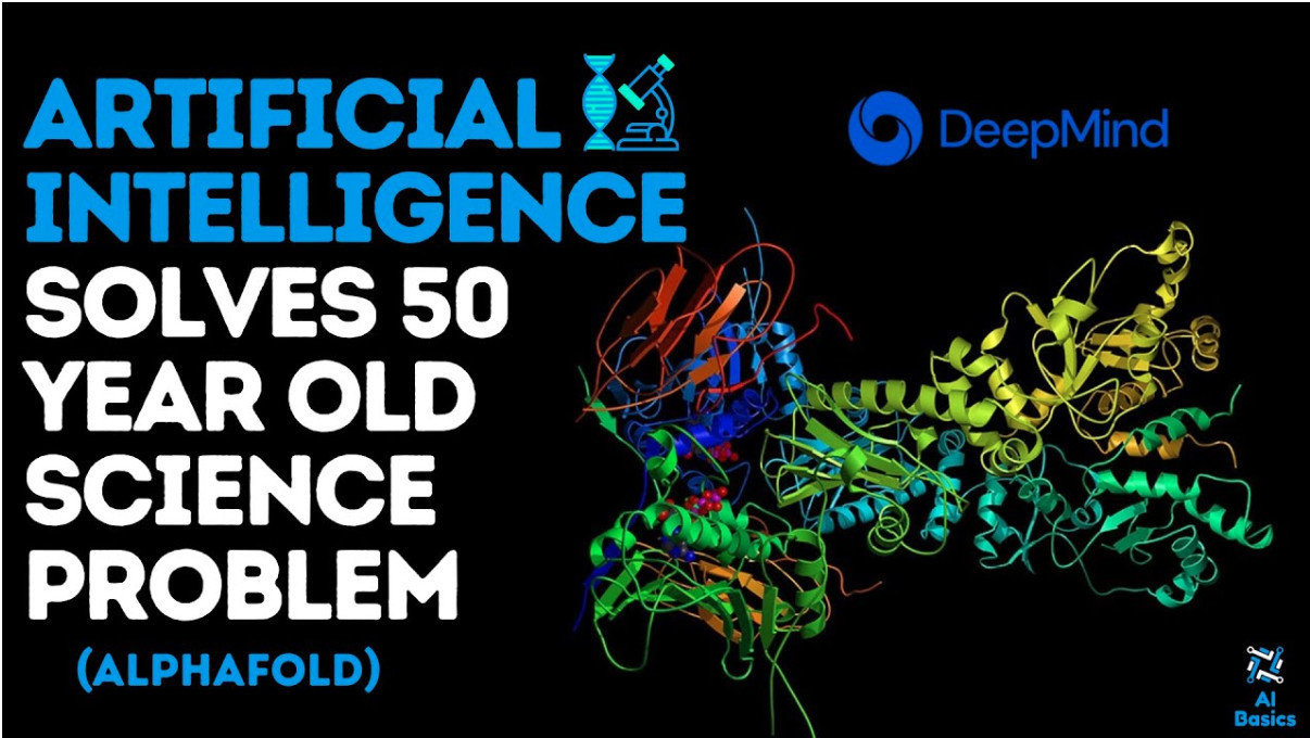 Deepmind 團隊於2020 年再次利用人工智慧，破解了蛋白質結構預測技術的聖杯